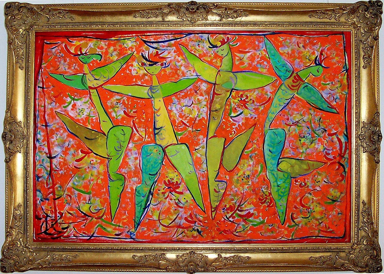 Four dancing women by Emilia Bayer