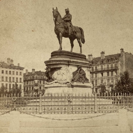 Equestrian statue of Napoléon in Lyon by Émilien de Nieuwerkerke