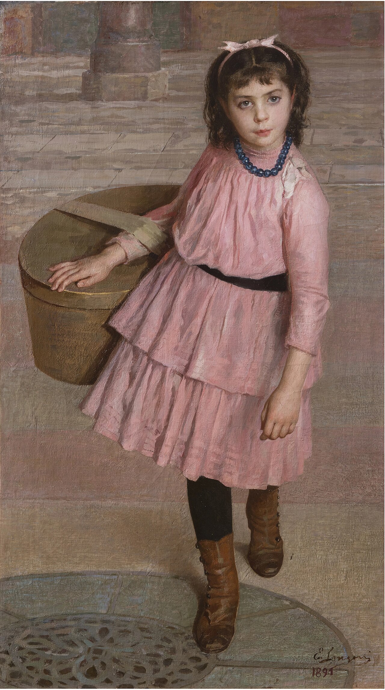 The Apprentice Seamstress by Emilio Longoni
