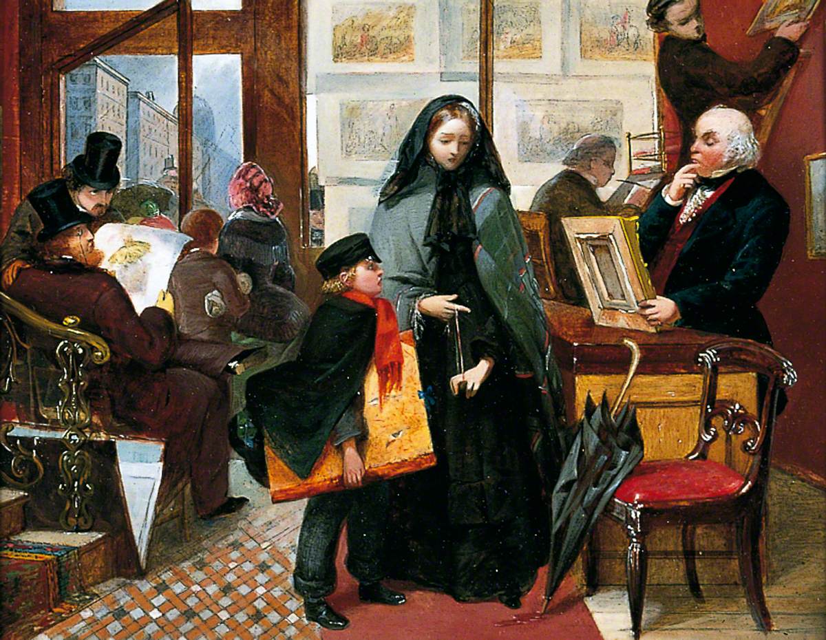 Study for 'Nameless and Friendless' by Emily Mary Osborn