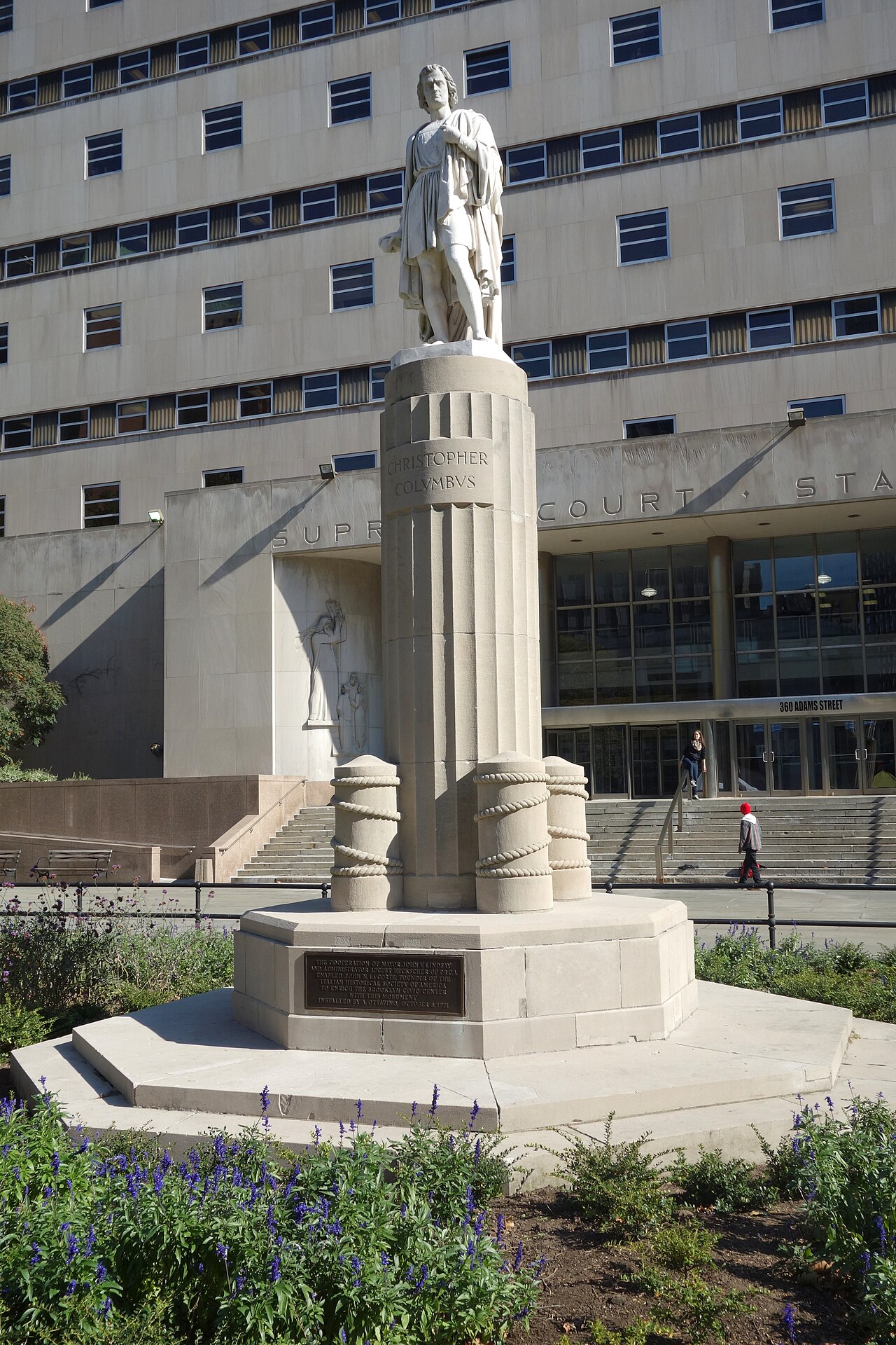 Statue of Christopher Columbus by Emma Stebbins