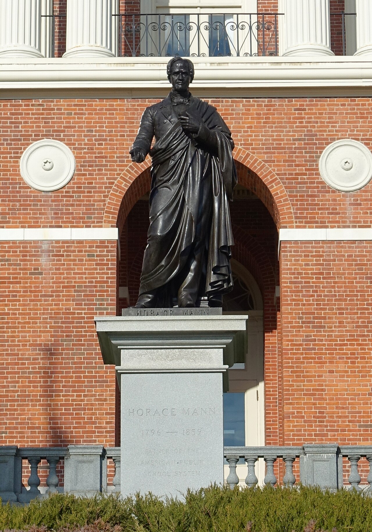 Statue of Horace Mann by Emma Stebbins