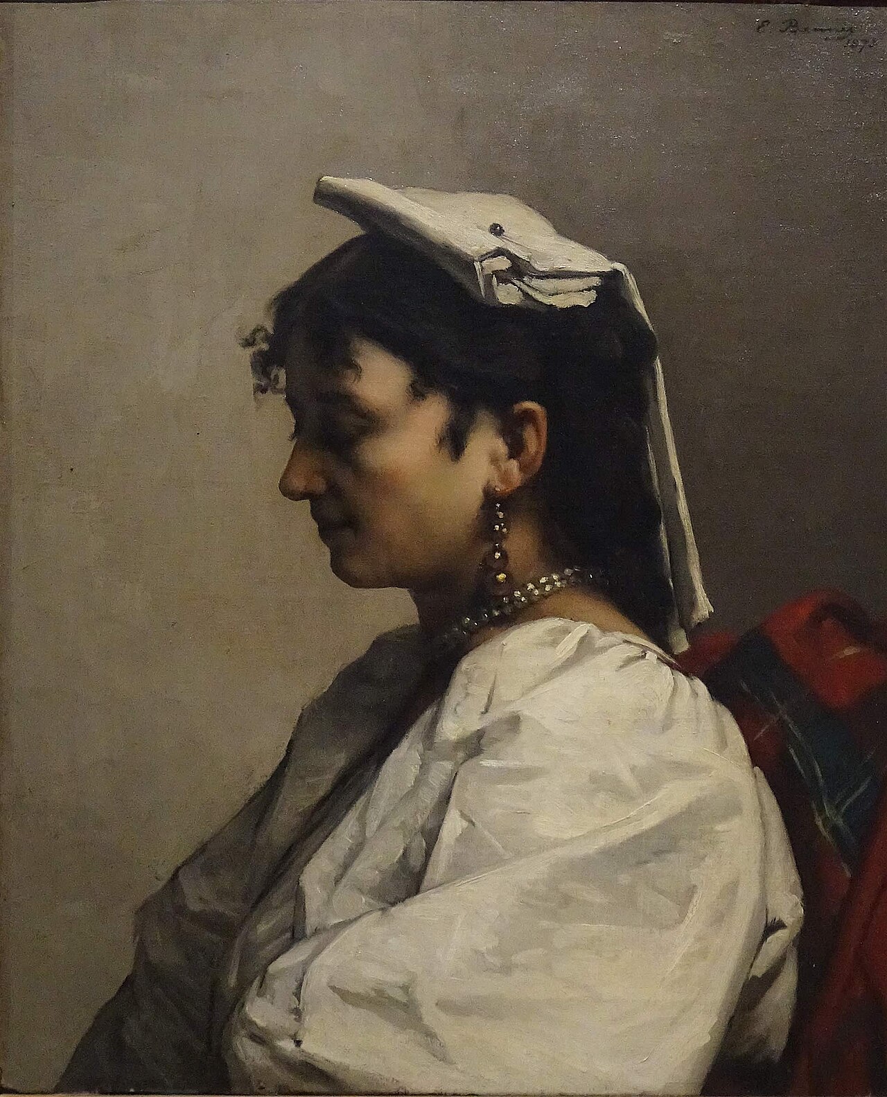 Young Woman in a Costume from Capri by Emmanuel Benner