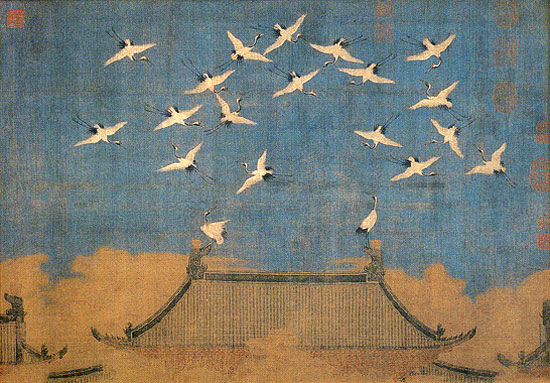 Auspicious Cranes by Emperor Huizong of Song
