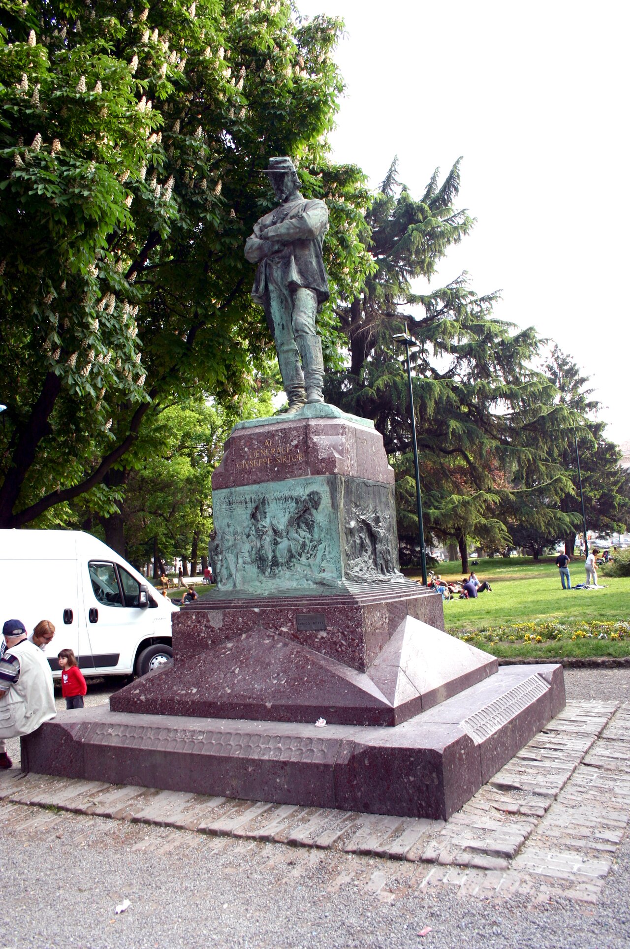 Monument to Giuseppe Sirtori by Enrico Butti