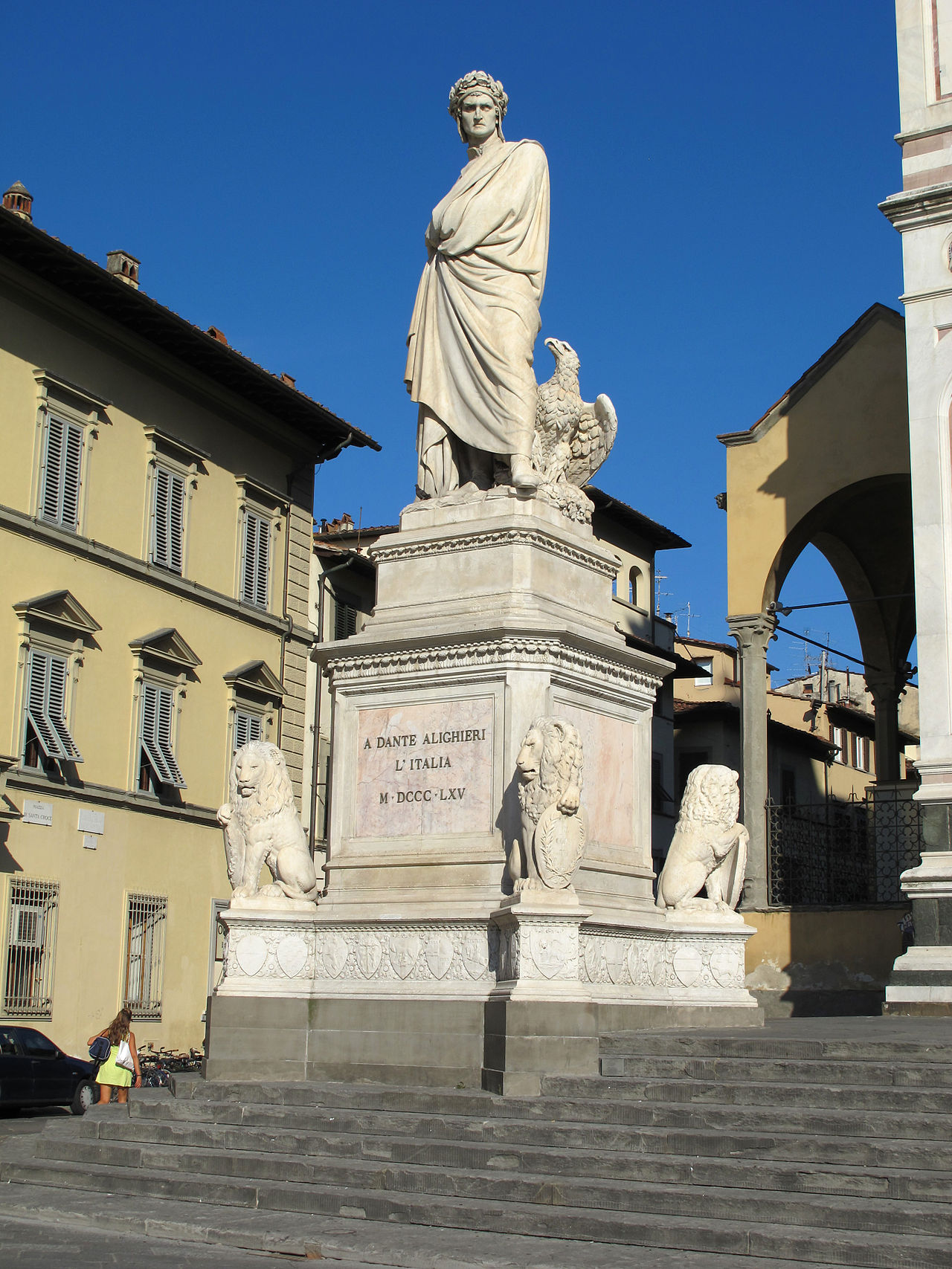 Monument to Dante by Enrico Pazzi