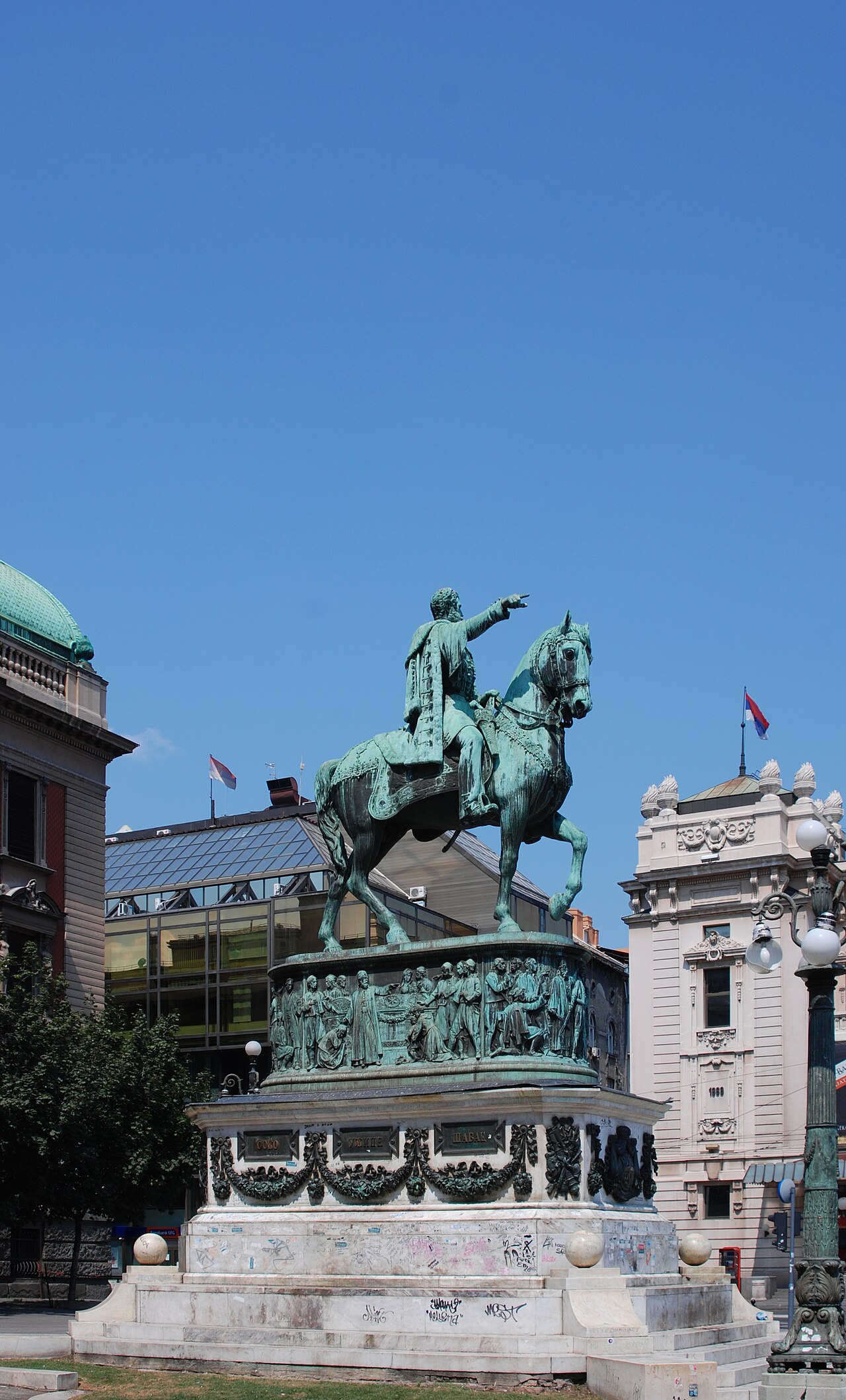 Prince Mihailo Monument by Enrico Pazzi