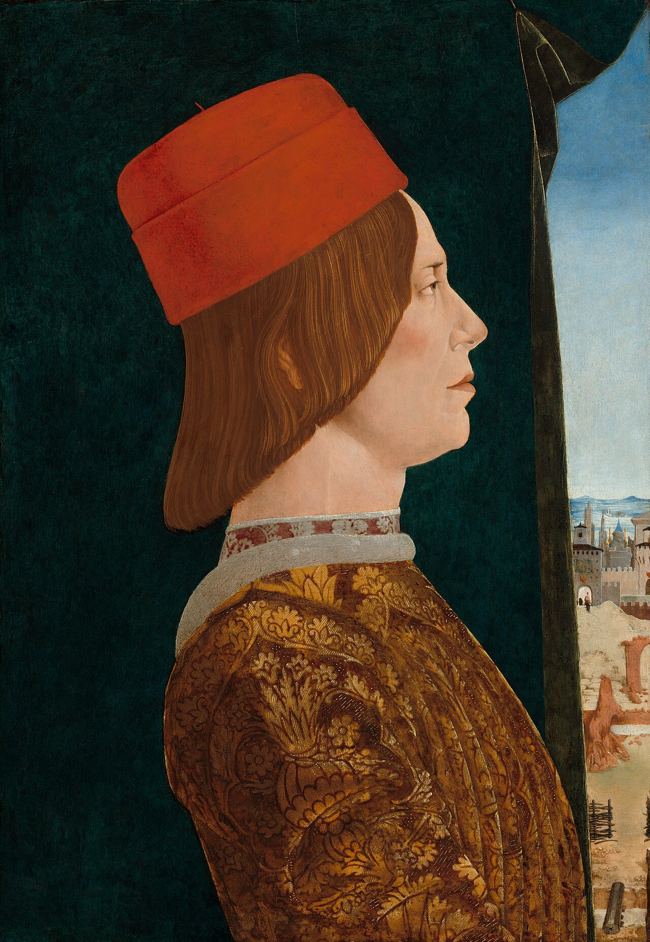 Pendant portraits of the Bentivoglios by Ercole de' Roberti
