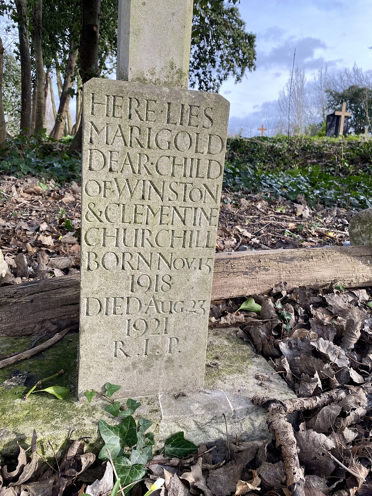 Tomb of Marigold Churchill by Eric Gill
