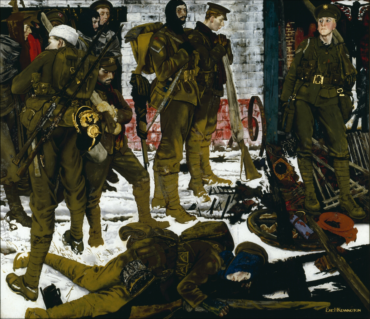 The Kensingtons at Laventie by Eric Kennington