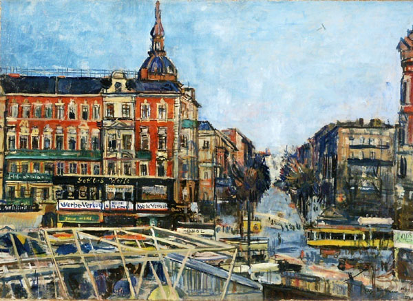 street scene in Berlin-Schöneberg by Erich Büttner