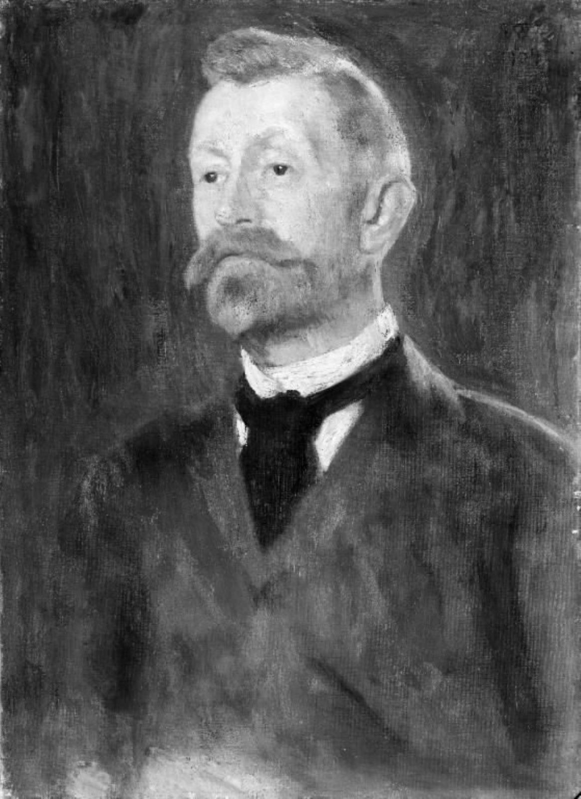 Portrait of Hans Christian Andersen Bekkevahr by Erik Werenskiold