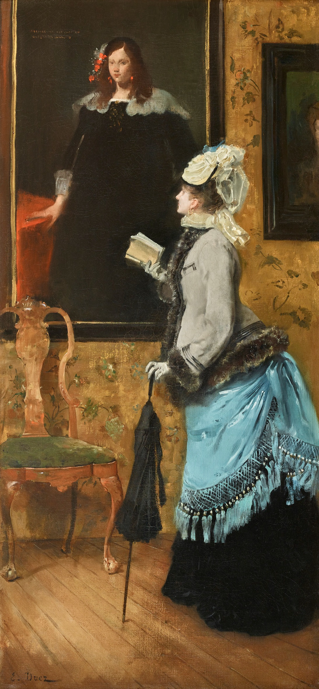 A visit to the Museum by Ernest Ange Duez