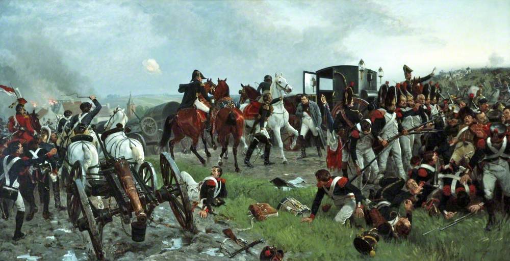 On the Evening of the Battle of Waterloo by Ernest Crofts