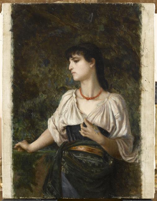 Bibiana (Forget me not) by Ernest Hébert