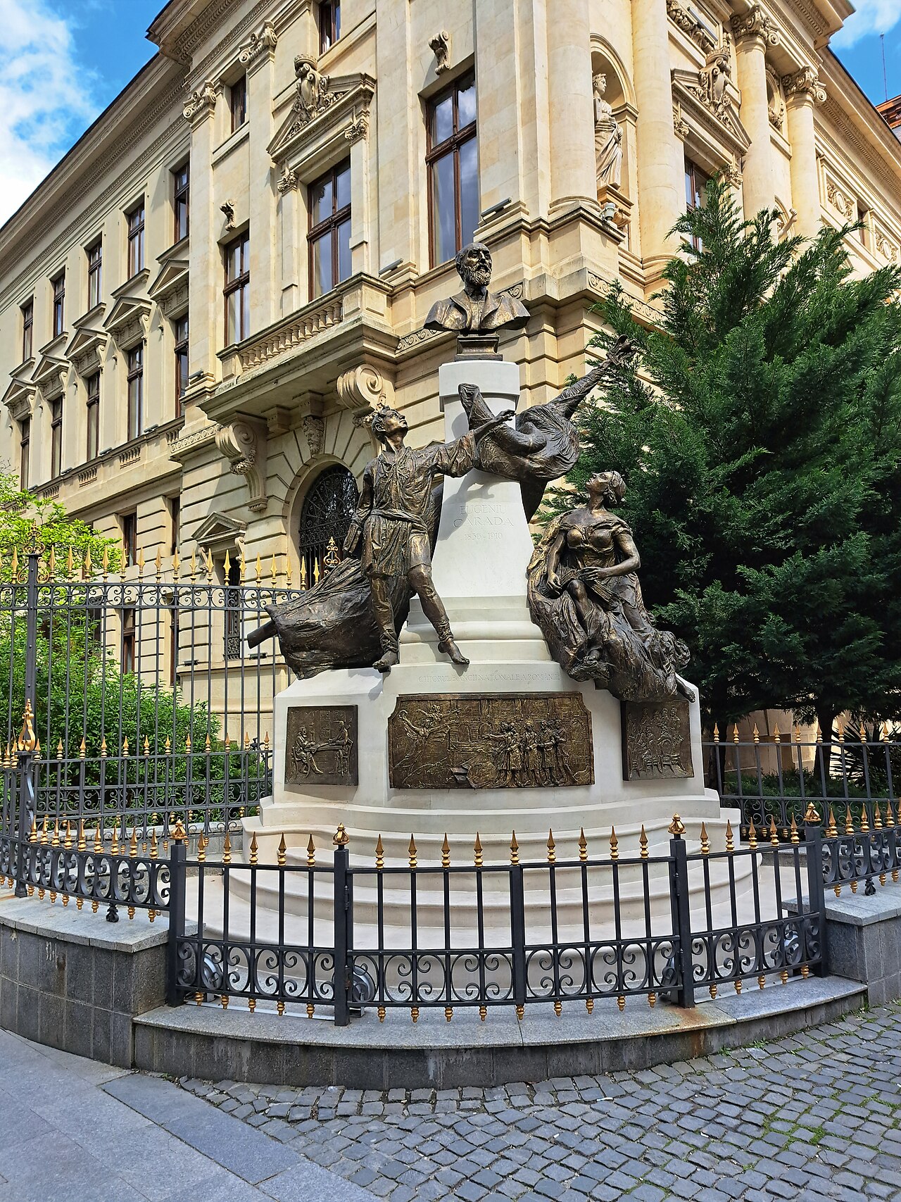 Monument to Eugeniu Carada by Ernest Henri Dubois