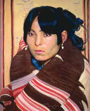 Portrait of Albedia by Ernest L. Blumenschein
