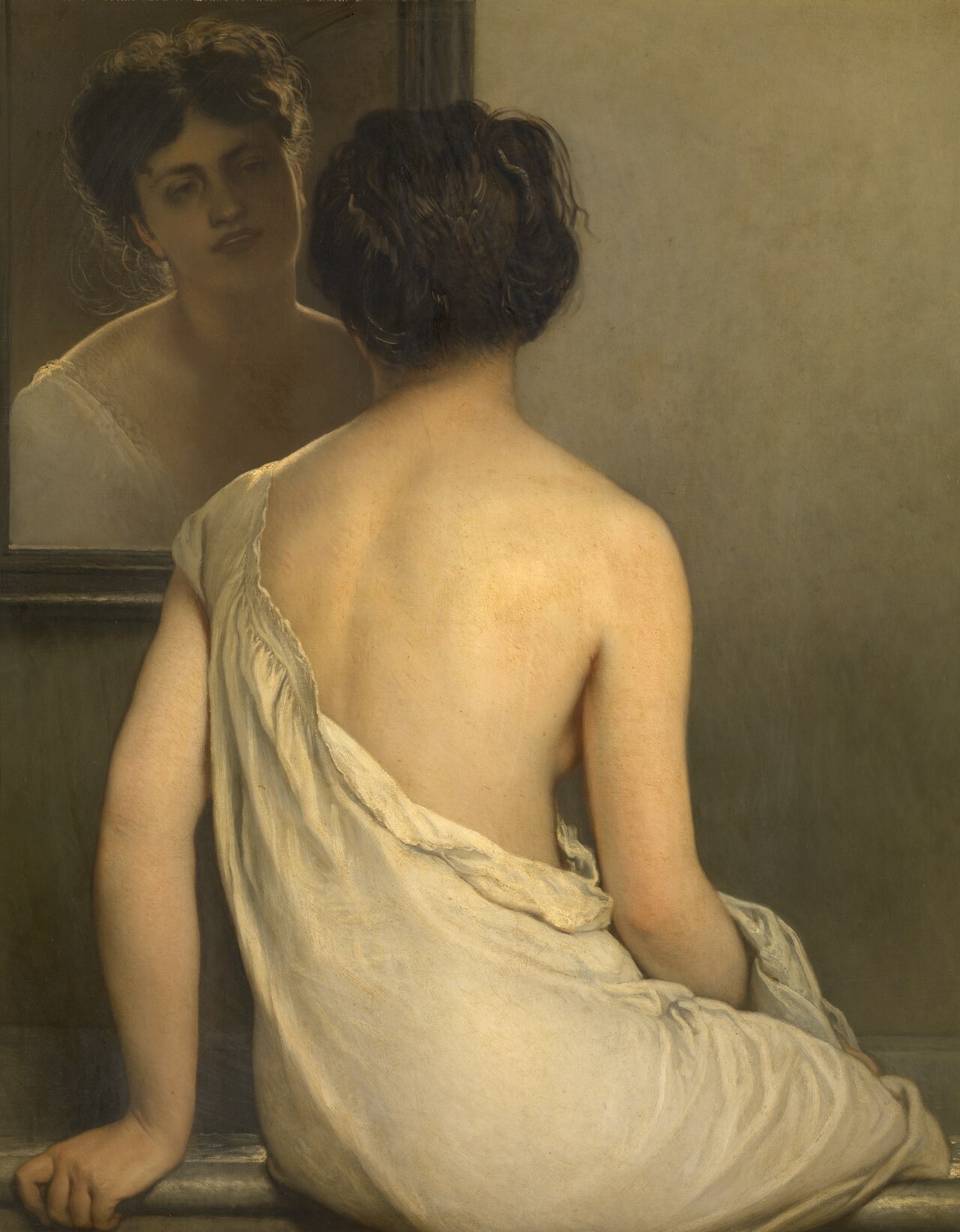 Woman Bathing by Ernest Slingeneyer