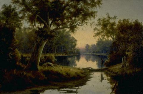 A Billabong on the Murray River by Ernest William Christmas