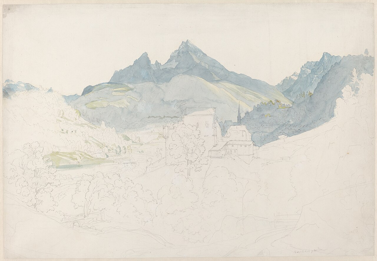 Berchtesgaden with the Watzmann Peak in the Distance by Ernst Fries