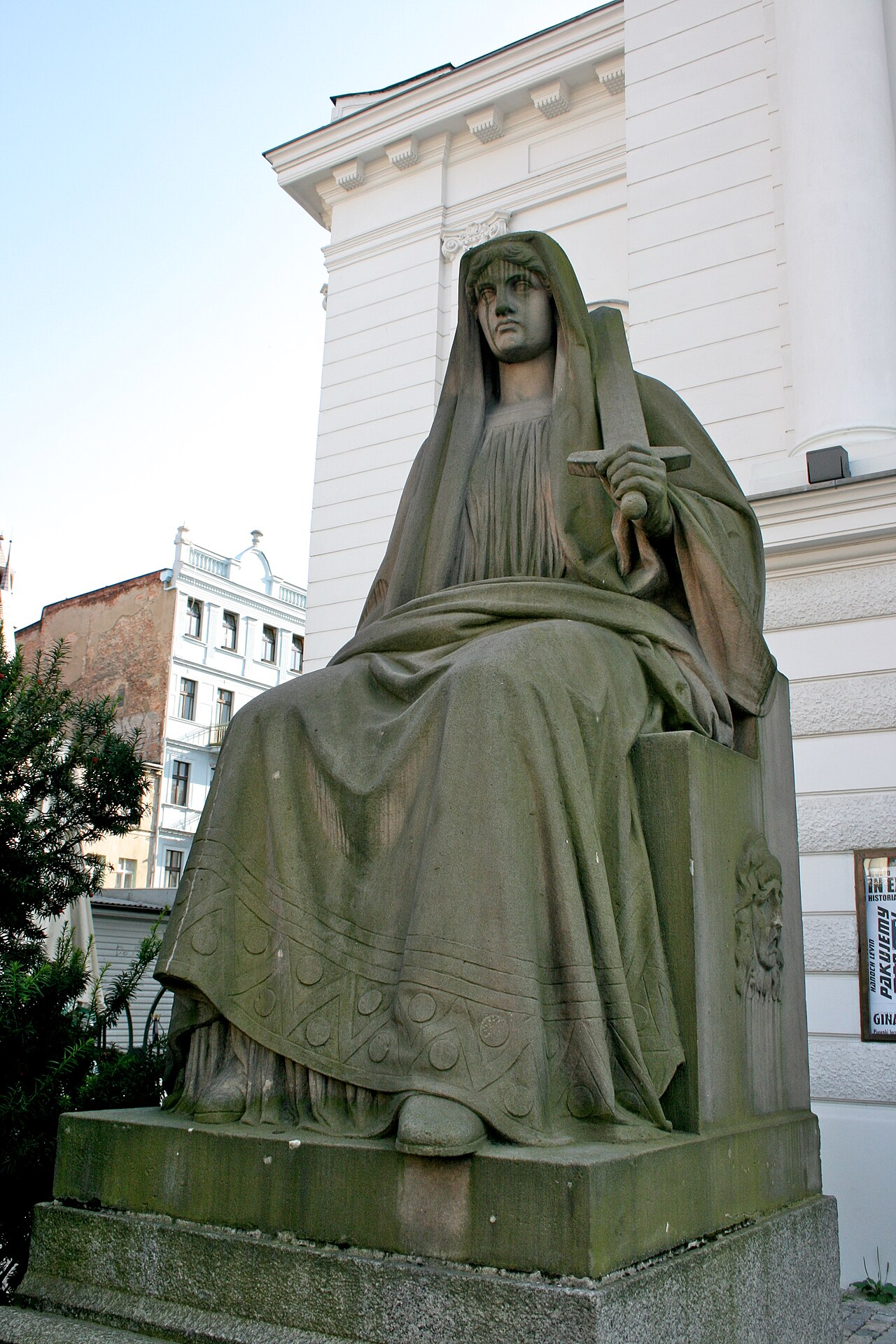 Statue of Melpomene, Wilam Horzyca Theatre in Toruń by Ernst Herter