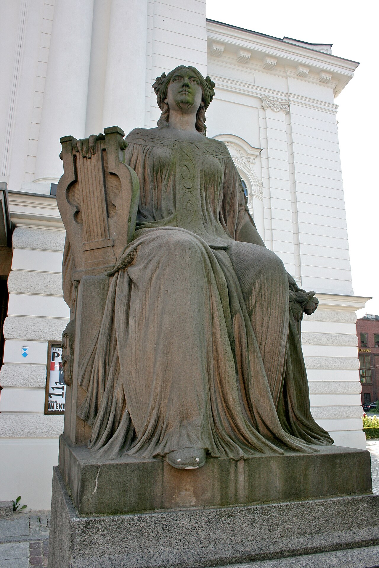 Statue of Terpsichore, Wilam Horzyca Theatre in Toruń by Ernst Herter