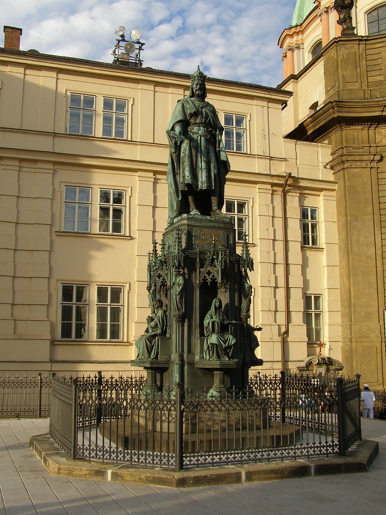 Statue of Charles IV, Křižovnické Square by Ernst Julius Hähnel