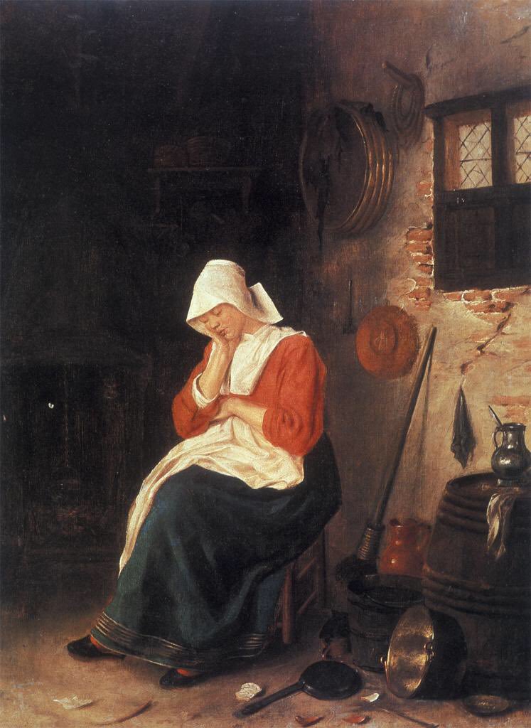 Sleeping Woman by Esaias Boursse