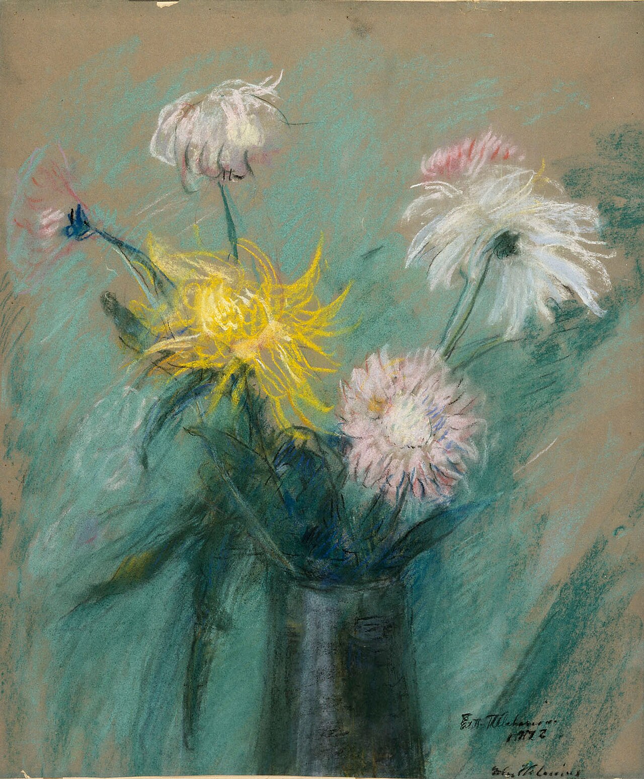 Chrysanthemums by Ester Helenius