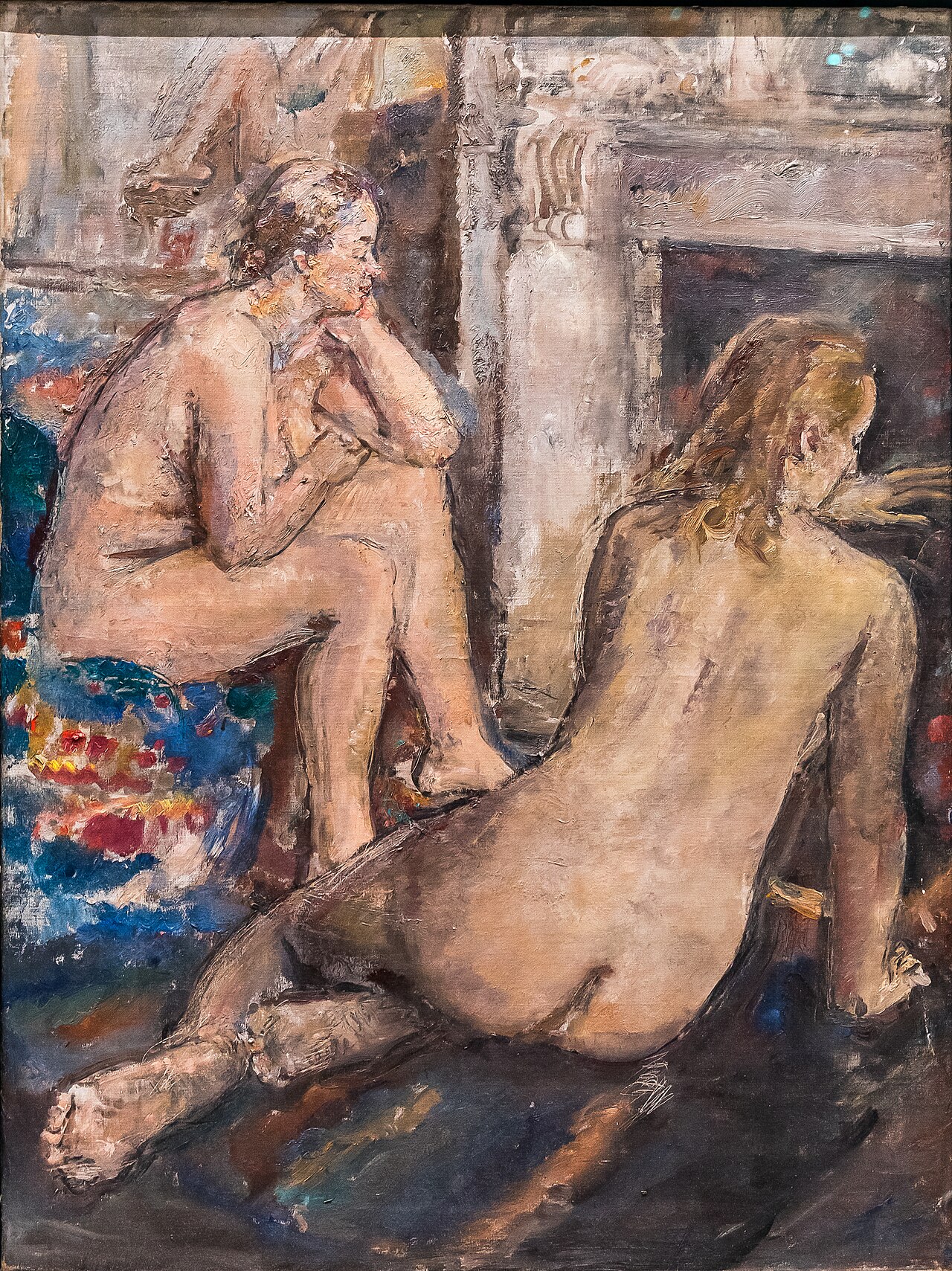 Two Models Resting by Ethel Walker