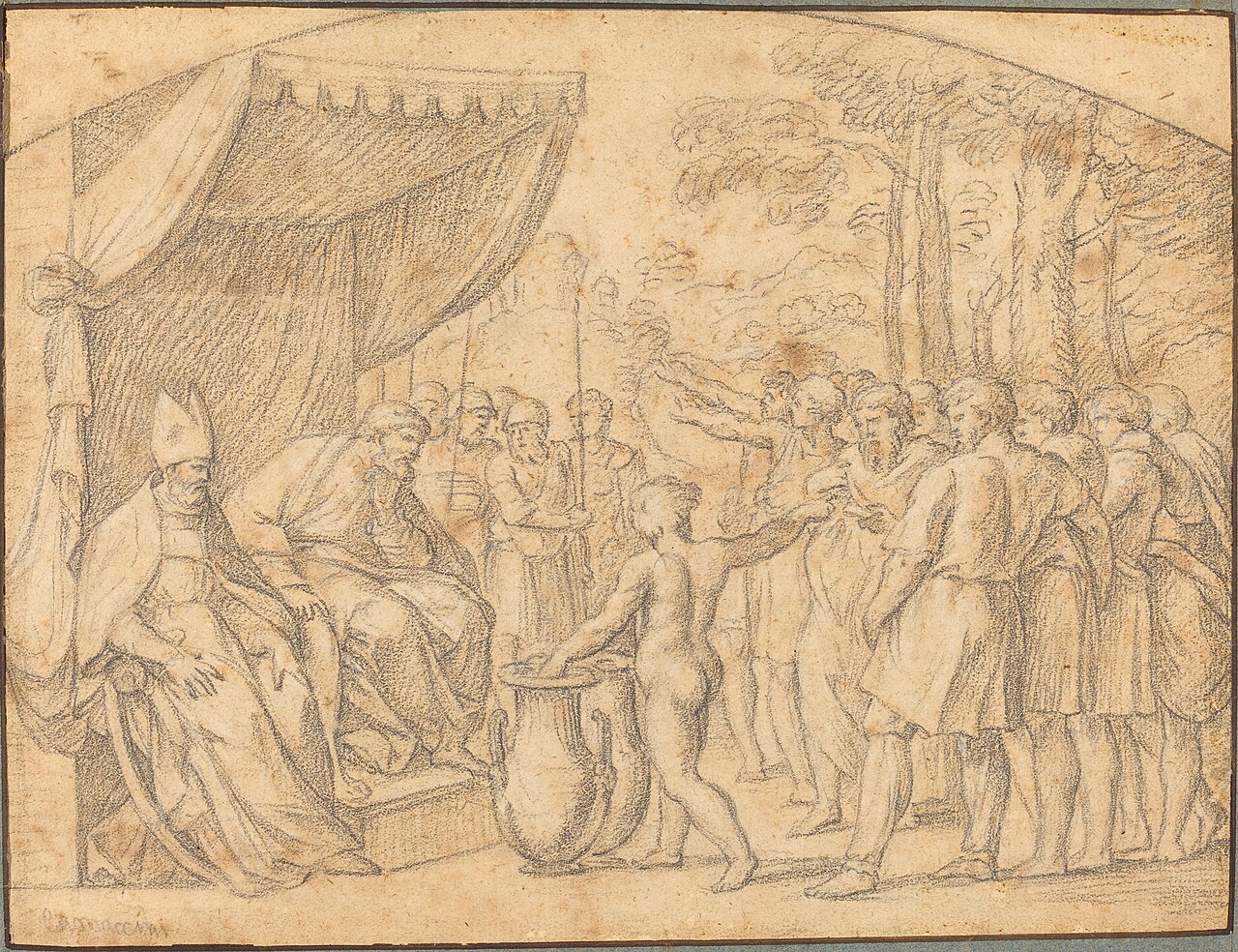 The Drawing of Lots to Divide the Promised Land by Étienne Parrocel