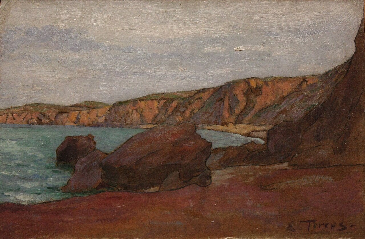 Beach at Argelès, le Racou by Étienne Terrus