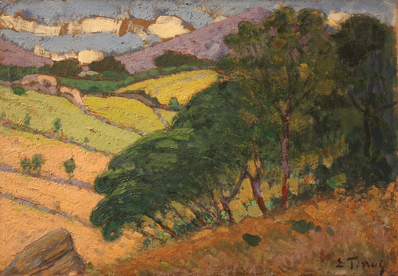 Landscape around Collioure by Étienne Terrus