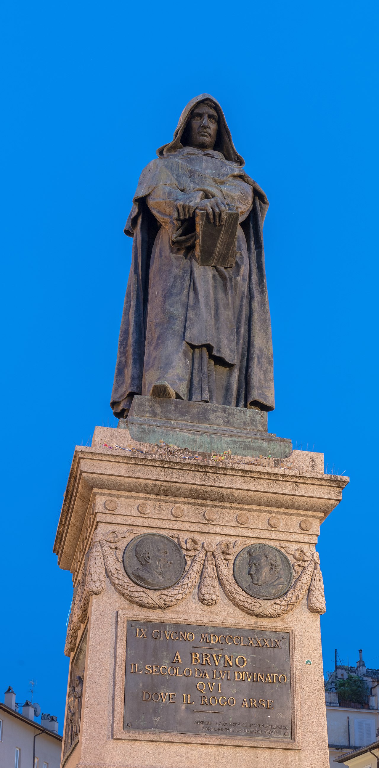 Statue of Giordano Bruno by Ettore Ferrari