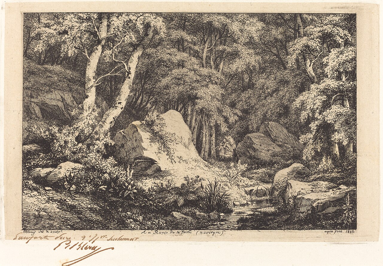 Au ravin de la faille, Auvergne (The Ravine at Auvergne) by Eugène Blery