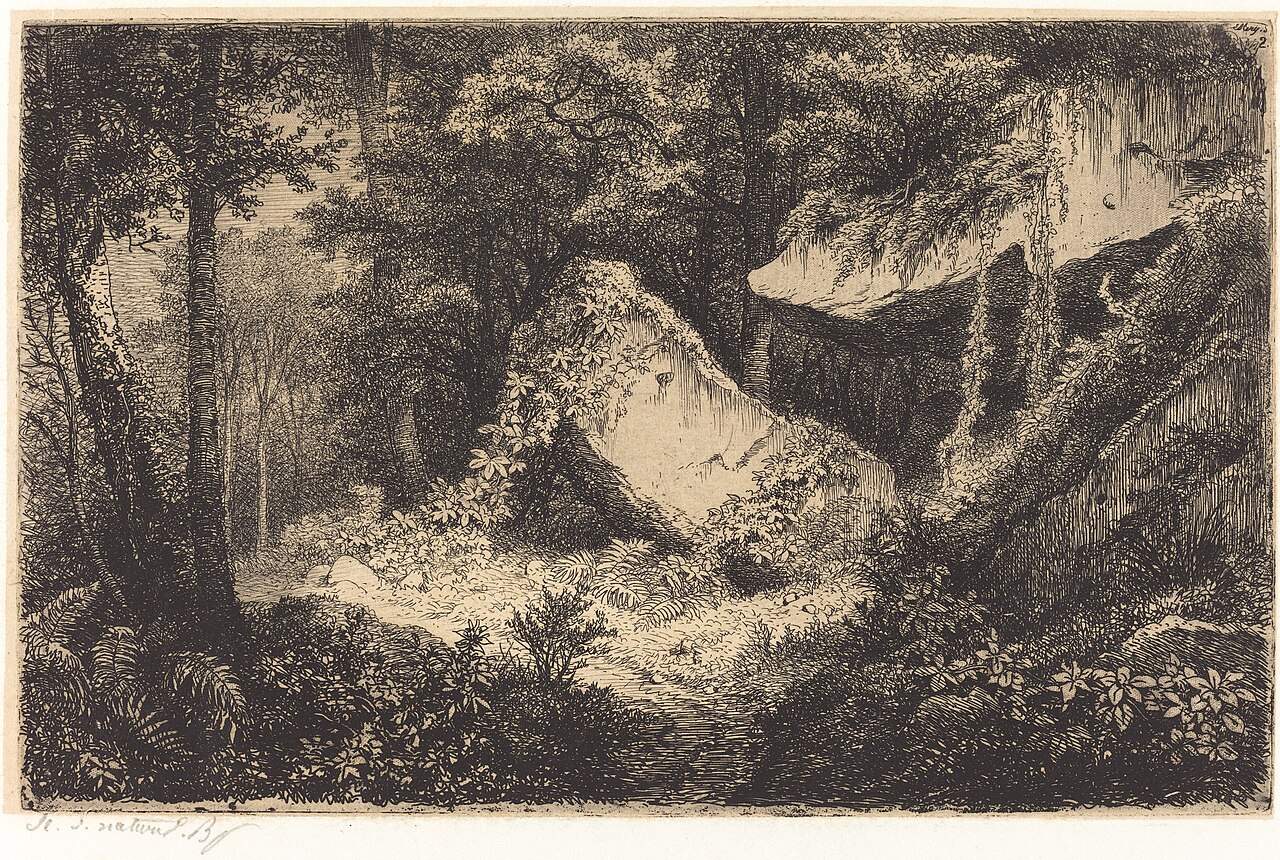 Les roches blanches (White Rocks) by Eugène Blery