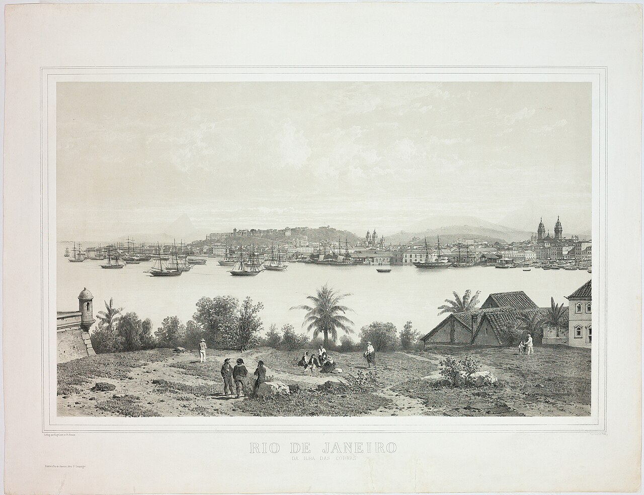 6. Rio de Janeiro da Ilha das Cobras by Eugène Ciceri