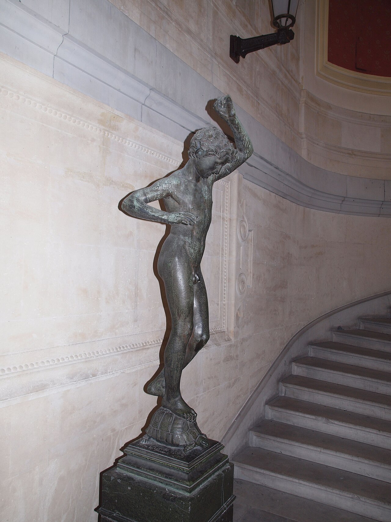 Child on a Turtle by Eugène Delaplanche