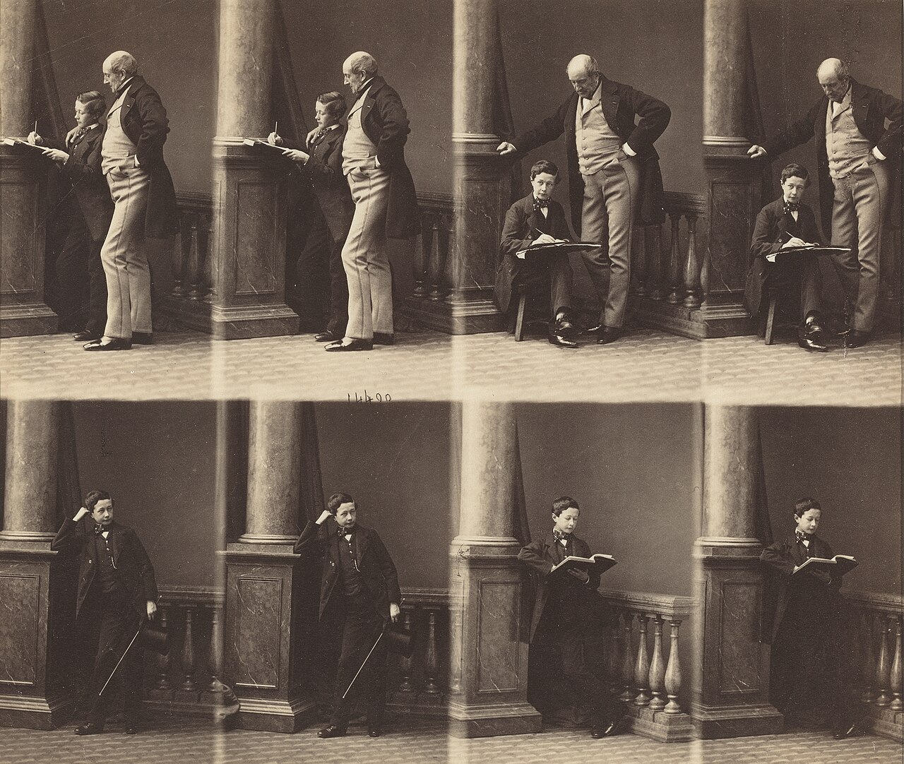 Monsieur Jadin and Son by Eugène Disdéri