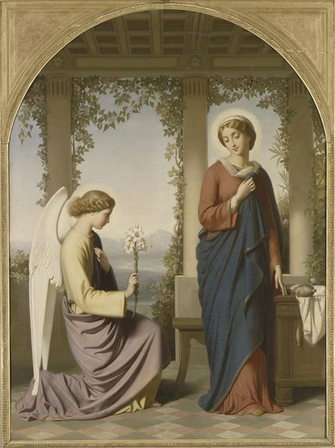 Annunciation by Eugène Emmanuel Amaury Duval