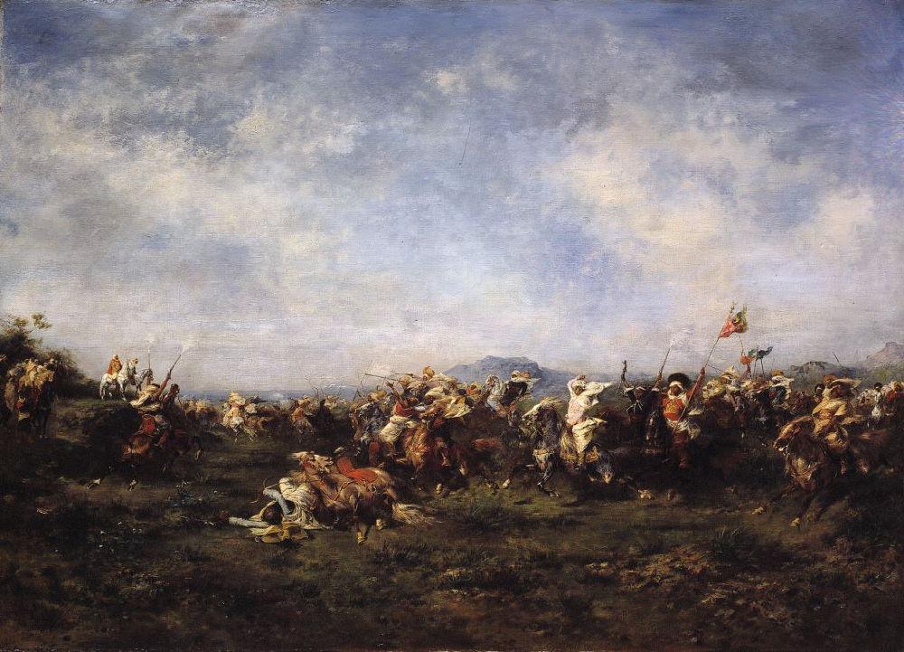 A Fantasia, Algeria by Eugène Fromentin