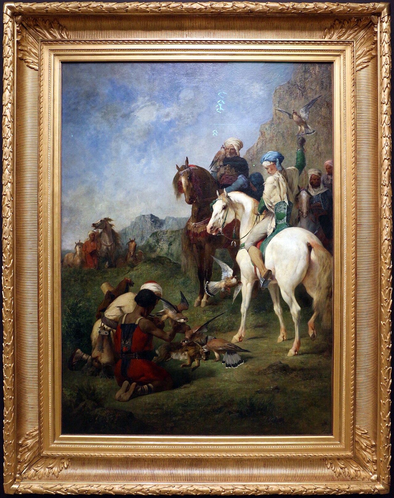 Falconry in Algeria: the kill by Eugène Fromentin
