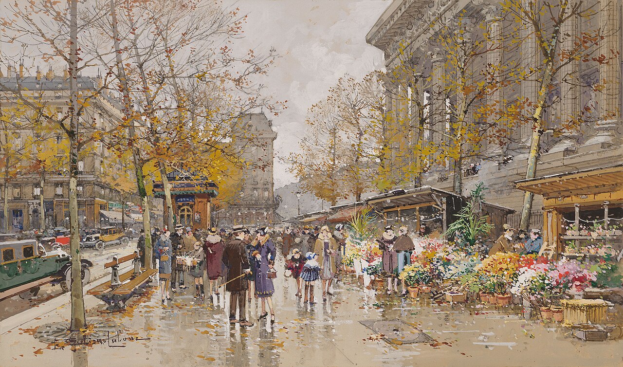 Place de la Madeleine by Eugène Galien-Laloue