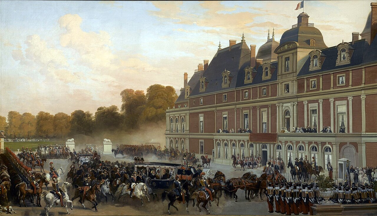 The Arrival of Queen Victoria at the Château d'Eu by Eugène Lami