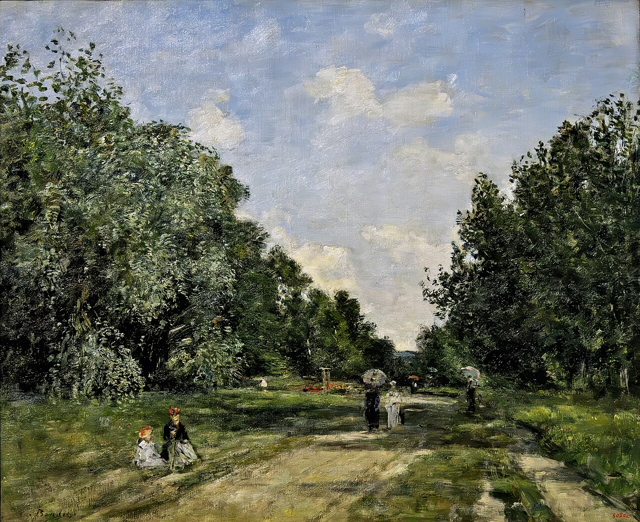 Parc Cordier in Trouville by Eugène Louis Boudin