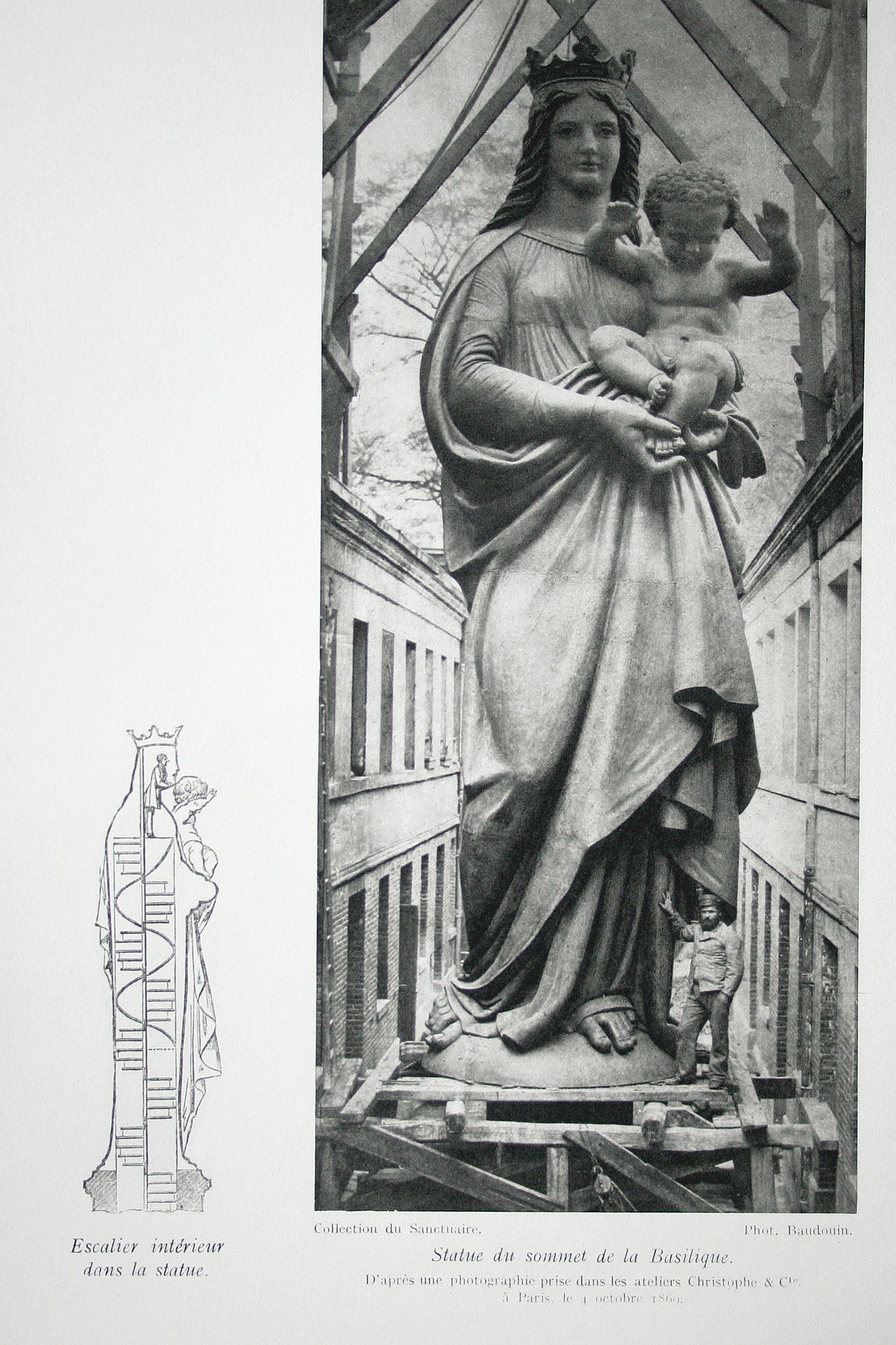Statue de Notre-Dame de la Garde by Eugène-Louis Lequesne