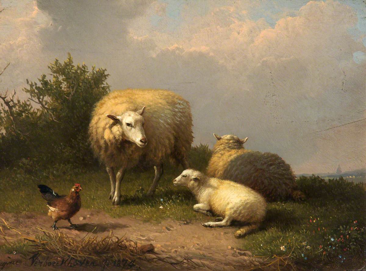 Sheep by Eugène Verboeckhoven