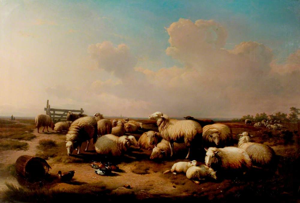 The Sheep by Eugène Verboeckhoven