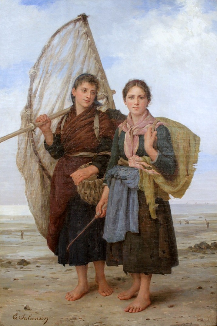 At low tide by Eugénie Marie Salanson