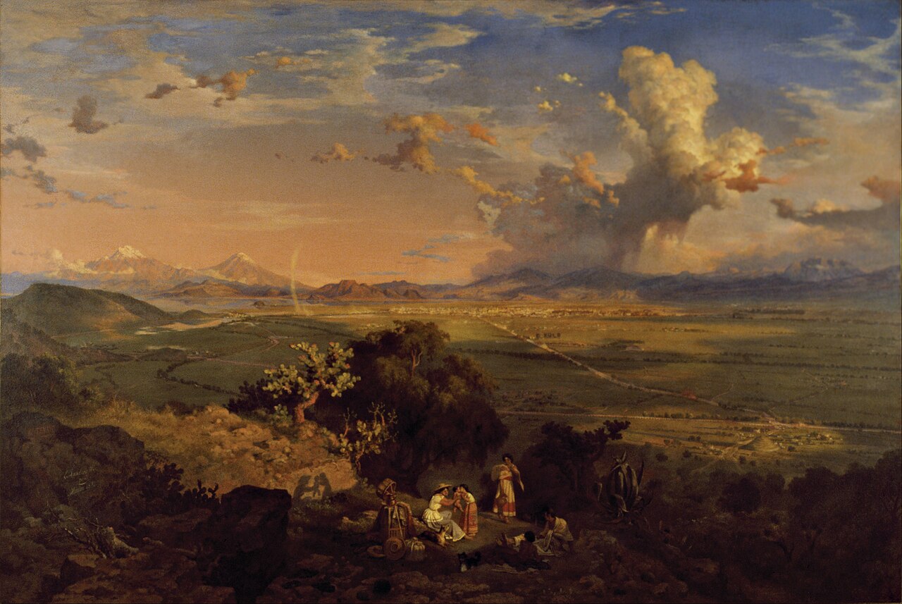 The Valley of Mexico Seen from the Tenayo Hill by Eugenio Landesio pta